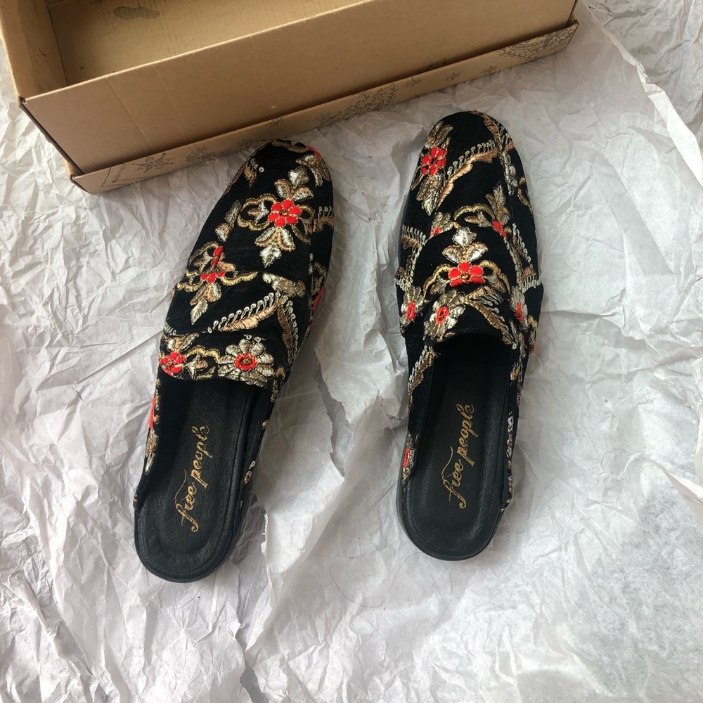 Like new Free People brocade at ease loafers - Picture 1 of 7